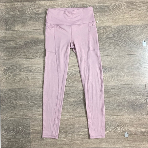 Athletic Works Women’s Leggings 7/8 Length High Rise Waist Lilac Purple Size XS - Picture 2 of 8